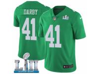 Men Nike Philadelphia Eagles #41 Ronald Darby Limited Green Rush Vapor Untouchable Super Bowl LII NFL Jersey