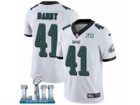 Men Nike Philadelphia Eagles #41 Ronald Darby White Vapor Untouchable Limited Player Super Bowl LII NFL Jersey