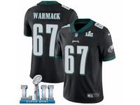 Men Nike Philadelphia Eagles #67 Chance Warmack Black Alternate Vapor Untouchable Limited Player Super Bowl LII NFL Jersey