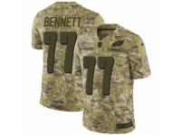 Men Nike Philadelphia Eagles #77 Michael Bennett Limited Camo 2018 Salute to Service NFL Jersey