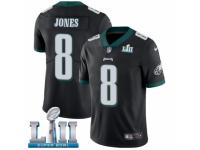 Men Nike Philadelphia Eagles #8 Donnie Jones Black Alternate Vapor Untouchable Limited Player Super Bowl LII NFL Jersey