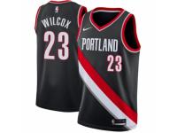 Men Nike Portland Trail Blazers #23 C.J. Wilcox  Black Road NBA Jersey - Icon Edition