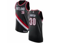 Men Nike Portland Trail Blazers #30 Terry Porter Black Road NBA Jersey - Icon Edition