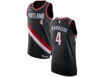 Men Nike Portland Trail Blazers #4 Moe Harkless Black Road NBA Jersey - Icon Edition