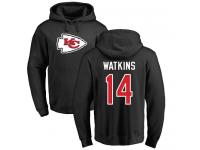 Men Nike Sammy Watkins Black Name & Number Logo - NFL Kansas City Chiefs #14 Pullover Hoodie