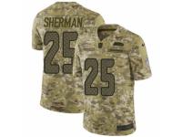 Men Nike Seattle Seahawks #25 Richard Sherman Limited Camo 2018 Salute to Service NFL Jersey