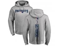 Men Nike Stephen Gostkowski Ash Backer - NFL New England Patriots #3 Pullover Hoodie
