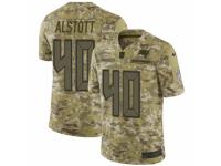 Men Nike Tampa Bay Buccaneers #40 Mike Alstott Limited Camo 2018 Salute to Service NFL Jersey