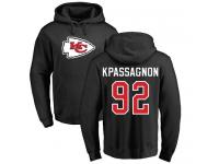 Men Nike Tanoh Kpassagnon Black Name & Number Logo - NFL Kansas City Chiefs #92 Pullover Hoodie