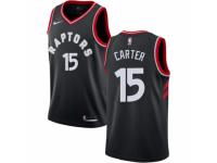 Men Nike Toronto Raptors #15 Vince Carter  Black Alternate NBA Jersey Statement Edition