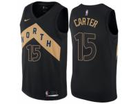Men Nike Toronto Raptors #15 Vince Carter  Black NBA Jersey - City Edition