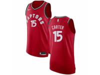 Men Nike Toronto Raptors #15 Vince Carter Red Road NBA Jersey - Icon Edition