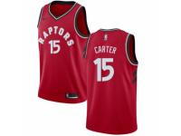 Men Nike Toronto Raptors #15 Vince Carter  Red Road NBA Jersey - Icon Edition