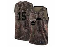 Men Nike Utah Jazz #15 Derrick Favors Swingman Camo Realtree Collection NBA Jersey