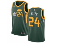 Men Nike Utah Jazz #24 Grayson Allen Green  Jersey - Earned Edition