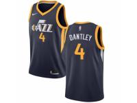 Men Nike Utah Jazz #4 Adrian Dantley  Navy Blue Road NBA Jersey - Icon Edition