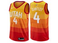 Men Nike Utah Jazz #4 Adrian Dantley  Orange NBA Jersey - City Edition