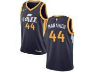 Men Nike Utah Jazz #44 Pete Maravich  Navy Blue Road NBA Jersey - Icon Edition
