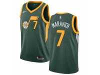 Men Nike Utah Jazz #7 Pete Maravich Green  Jersey - Earned Edition