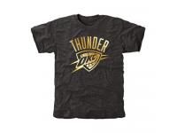Men Oklahoma City Thunder Gold Collection Tri-Blend T-Shirt Black