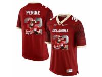 Men Oklahoma Sooners #32 Samaje Perine Red With Portrait Print College Football Jersey