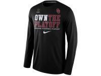Men Oklahoma Sooners Nike 2016 College Football Playoff Bound Own the Playoff Long Sleeve T-Shirt - Black