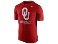 Men Oklahoma Sooners Nike Sideline Legend Logo Performance T-Shirt - Crimson