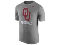 Men Oklahoma Sooners Nike Sideline Legend Logo Performance T-Shirt - Heather Gray