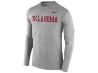 Men Oklahoma Sooners Nike Stadium Dri-FIT Touch Long Sleeve Top - Gray