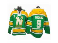 Men Old Time Hockey Dallas Stars #9 Mike Modano Premier Green Sawyer Hooded Sweatshirt
