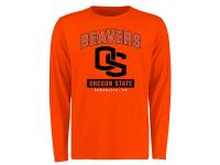 Men Oregon State Beavers Campus Icon Long Sleeve T-Shirt - Orange