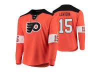 Men Philadelphia Flyers Jori Lehtera #15 Platinum Orange Jersey