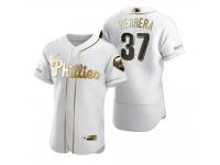 Men Philadelphia Phillies Odubel Herrera Nike White Golden Edition Jersey