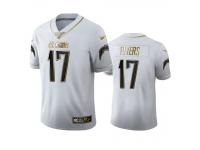 Men Philip Rivers Chargers White 100th Season Golden Edition Jersey