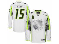 Men Reebok Anaheim Ducks #15 Ryan Getzlaf Premier White 2015 All Star NHL Jersey