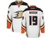 Men Reebok Anaheim Ducks #19 Patrick Maroon Premier White Away NHL Jersey