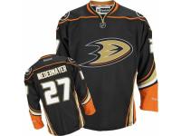 Men Reebok Anaheim Ducks #27 Scott Niedermayer Premier Black Home NHL Jersey