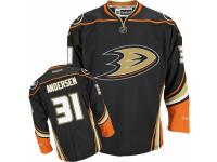 Men Reebok Anaheim Ducks #31 Frederik Andersen Premier Black Home NHL Jersey