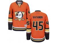 Men Reebok Anaheim Ducks #45 Sami Vatanen Premier Orange Third NHL Jersey