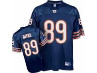 Men Reebok Chicago Bears #89 Mike Ditka Blue Team Color Replica Throwback NFL Jersey