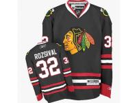 Men Reebok Chicago Blackhawks #32 Michal Rozsival Premier Black Third NHL Jersey