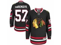 Men Reebok Chicago Blackhawks #57 Trevor Van Riemsdyk Premier Black 2014 Stadium Series NHL Jersey