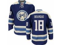 Men Reebok Columbus Blue Jackets #18 Rene Bourque Premier Navy Blue Third NHL Jersey