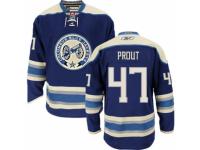 Men Reebok Columbus Blue Jackets #47 Dalton Prout Premier Navy Blue Third NHL Jersey