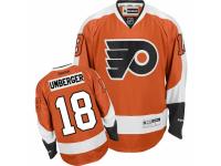Men Reebok Philadelphia Flyers #18 R. J. Umberger Premier Orange Home NHL Jersey