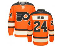 Men Reebok Philadelphia Flyers #24 Matt Read Premier Orange New Third NHL Jersey