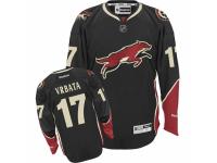 Men Reebok Phoenix Coyotes #17 Radim Vrbata Premier Black Third NHL Jersey
