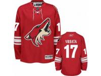 Men Reebok Phoenix Coyotes #17 Radim Vrbata Premier Burgundy Red Home NHL Jersey