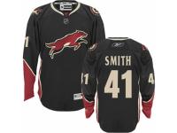 Men Reebok Phoenix Coyotes #41 Mike Smith Premier Black Third NHL Jersey