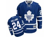 Men Reebok Toronto Maple Leafs #24 Peter Holland Premier Royal Blue Home NHL Jersey